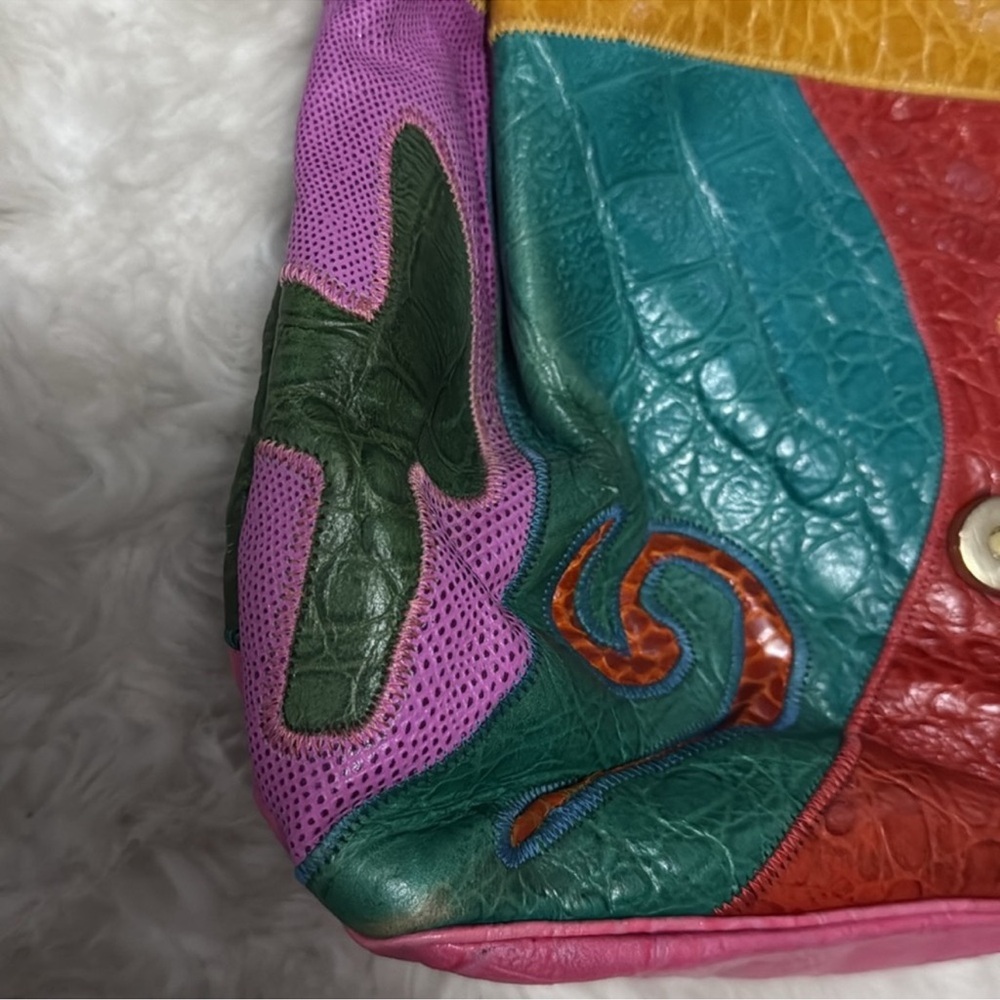 Sharif Multicolor Patchwork Leather Crossbody Bag - image 6